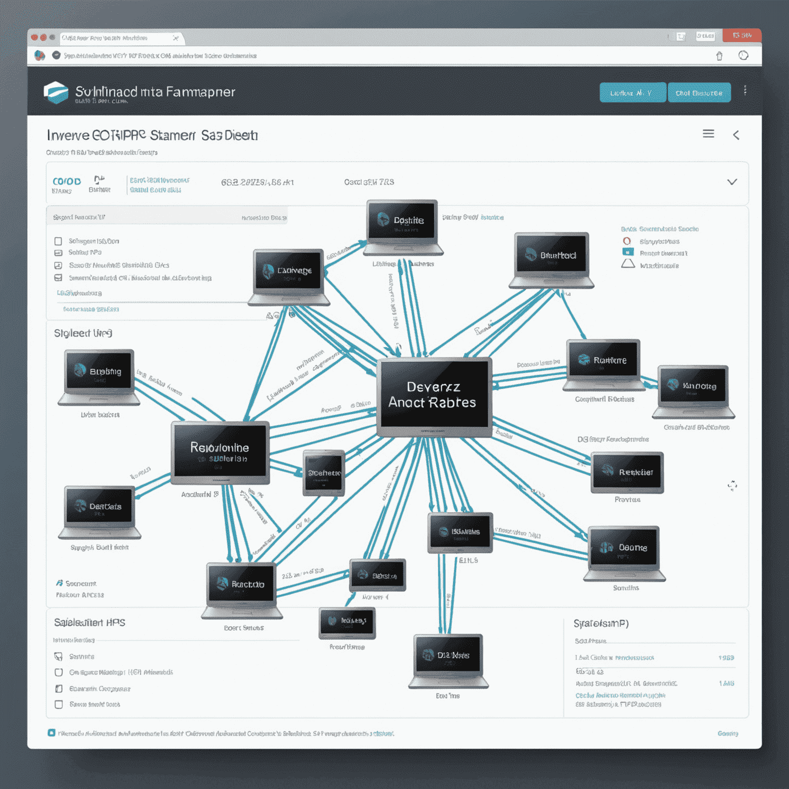 Interface d'Advanced IP Scanner montrant un scan de réseau en cours avec des adresses IP et des noms d'appareils